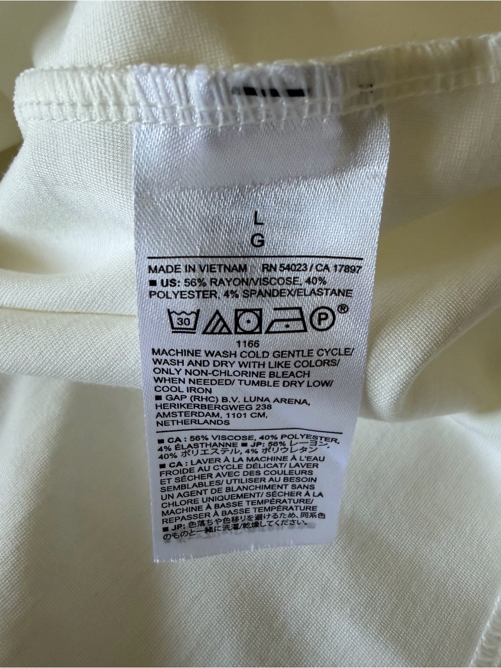White Twist-Front Collared Long-Sleeve Top - Picture 4 of 6